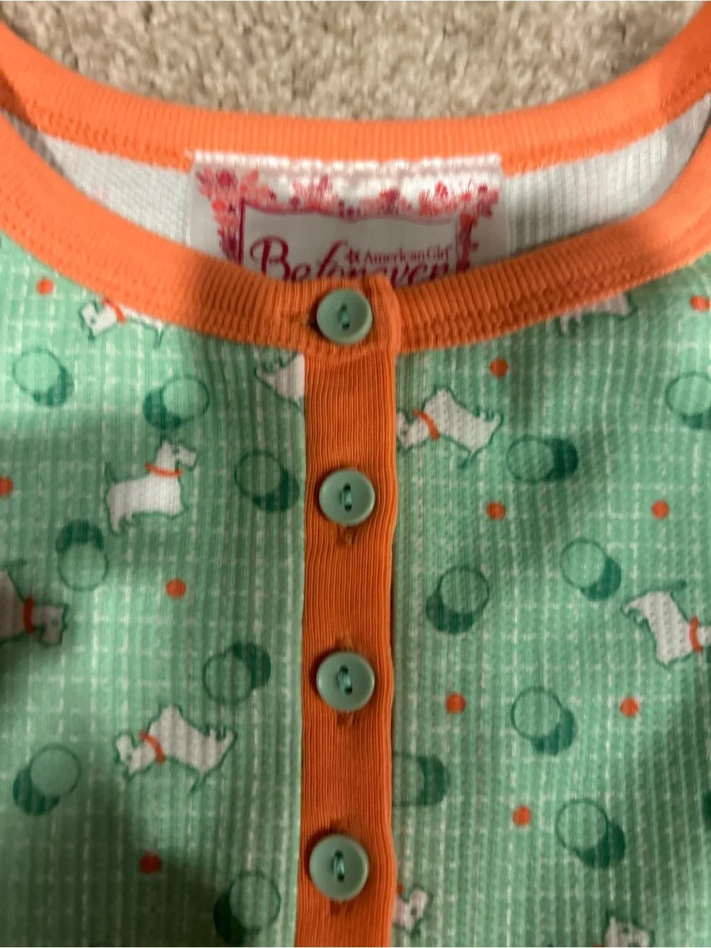 NWOT American Girl Kit Beforever Pajama set size 10/12